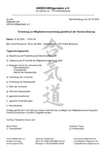 Einladung Mitgliederversammlung 2026